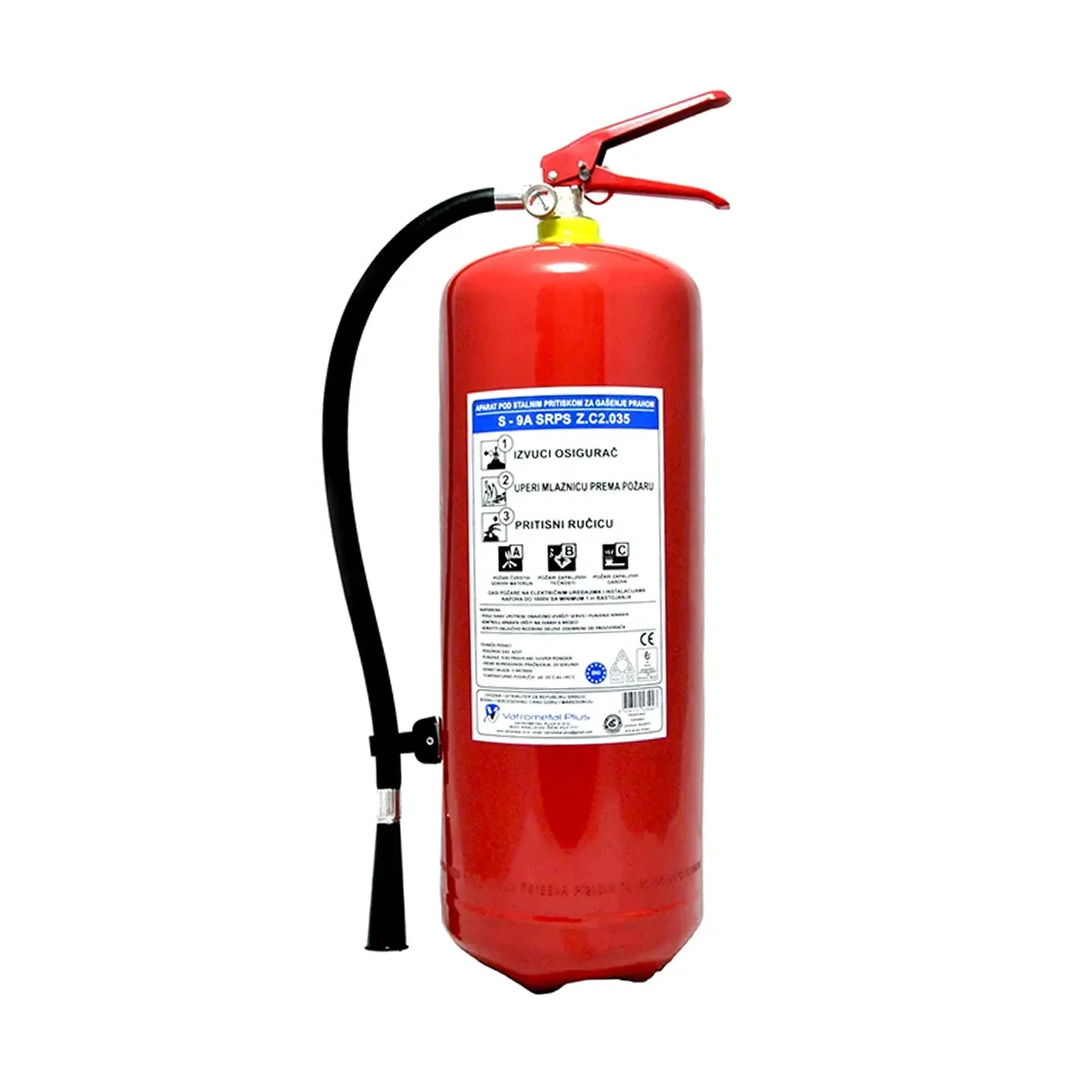 Protiv-požarni aparat S9A Co2